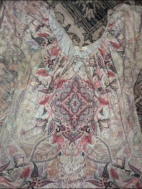 Boho Paisley Beaded Blouse